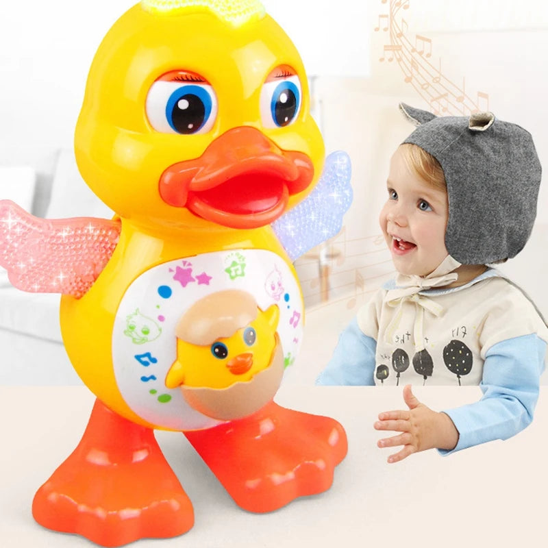 Pato Dançante - O Brinquedo que Encanta! Apresentamos o Pato Dançante, o companheiro perfeito para a diversão da garotada!