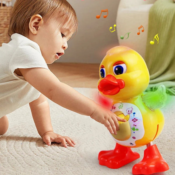 Pato Dançante - O Brinquedo que Encanta! Apresentamos o Pato Dançante, o companheiro perfeito para a diversão da garotada!